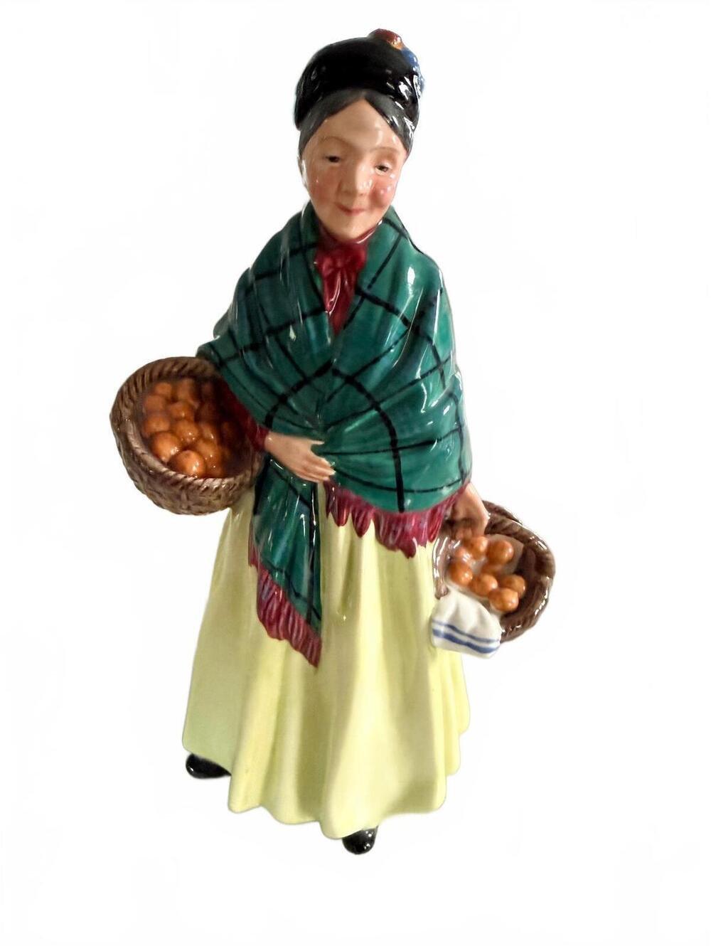 Royal Doulton Figurine The Orange Lady HN1953 Vintage Ceramic Statue 1951